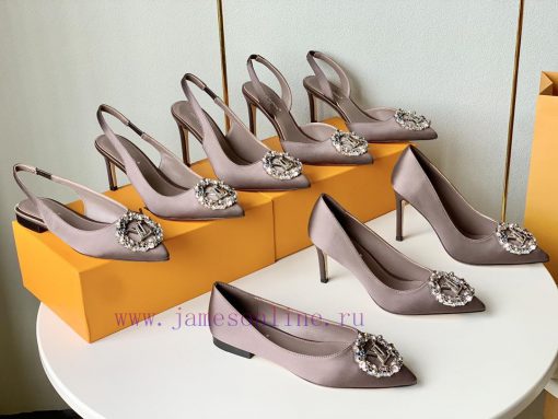 Single shoe/rear hollow sandals 350Loui * Vuitton * L ️ Donkey Home 🫧 24 New Silk Diamond Buff6s7okp - Image 2