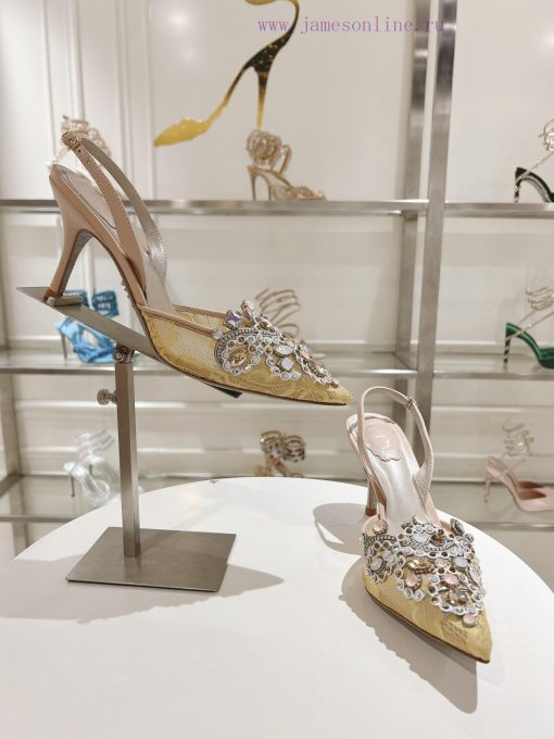 Top versionR ᴇɴᴇ C ᴀᴏᴠɪʟᴀ | 2024s 𝐒 Heavy Industry RC Crystal Gemstone Lace Wedding Shoes Seijhthnqi - Image 6