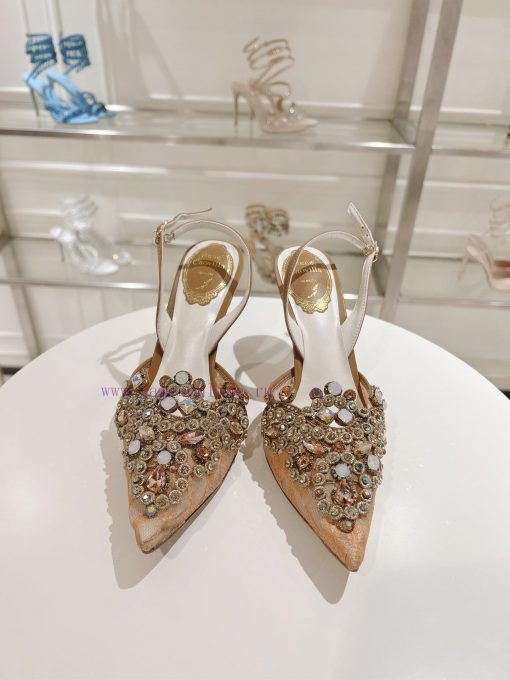 Top versionR ᴇɴᴇ C ᴀᴏᴠɪʟᴀ | 2024s 𝐒 Heavy Industry RC Crystal Gemstone Lace Wedding Shoes Sew93g4crx - Image 7