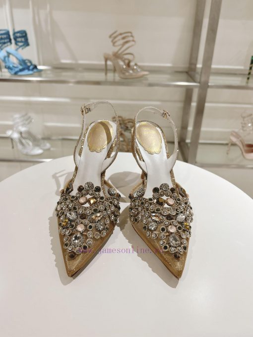 Top versionR ᴇɴᴇ C ᴀᴏᴠɪʟᴀ | 2024s 𝐒 Heavy Industry RC Crystal Gemstone Lace Wedding Shoes Se8exe3jgl - Image 7