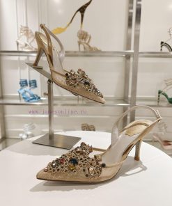 Top versionR ᴇɴᴇ C ᴀᴏᴠɪʟᴀ | 2024s 𝐒 Heavy Industry RC Crystal Gemstone Lace Wedding Shoes Sen6y6vkbb
