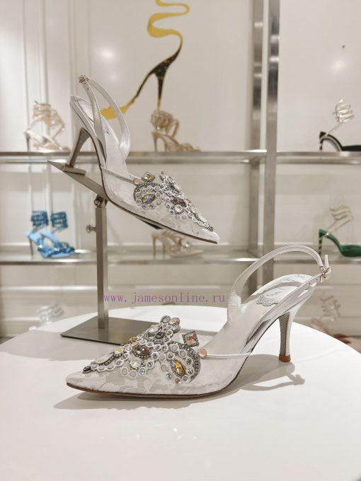 Top versionR ᴇɴᴇ C ᴀᴏᴠɪʟᴀ | 2024s 𝐒 Heavy Industry RC Crystal Gemstone Lace Wedding Shoes Se5zaqdkpb - Image 2