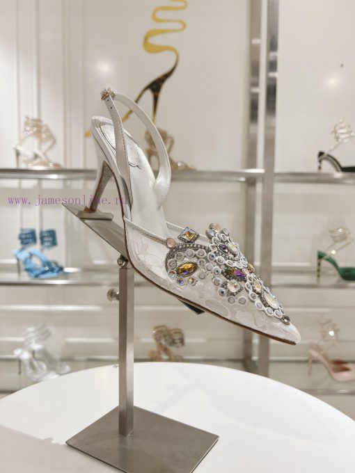 Top versionR ᴇɴᴇ C ᴀᴏᴠɪʟᴀ | 2024s 𝐒 Heavy Industry RC Crystal Gemstone Lace Wedding Shoes Se5zaqdkpb - Image 3