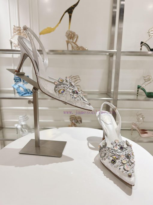 Top versionR ᴇɴᴇ C ᴀᴏᴠɪʟᴀ | 2024s 𝐒 Heavy Industry RC Crystal Gemstone Lace Wedding Shoes Se5zaqdkpb - Image 6