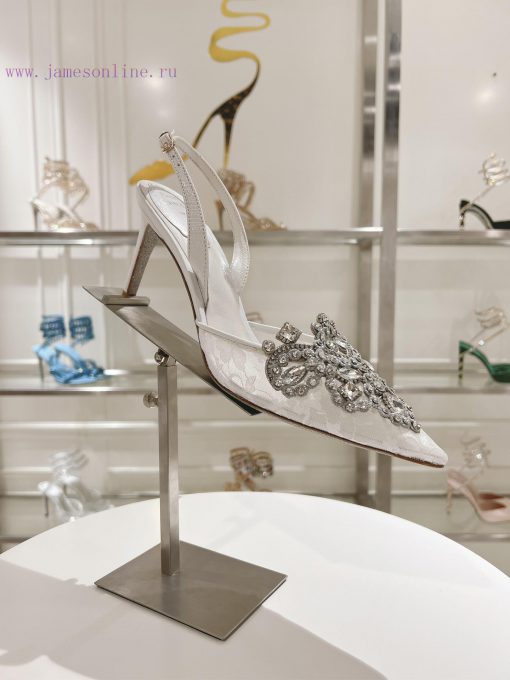 Top versionR ᴇɴᴇ C ᴀᴏᴠɪʟᴀ | 2024s 𝐒 Heavy Industry RC Crystal Gemstone Lace Wedding Shoes Sezfm7pna4 - Image 3