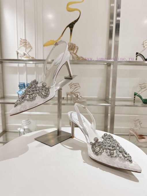 Top versionR ᴇɴᴇ C ᴀᴏᴠɪʟᴀ | 2024s 𝐒 Heavy Industry RC Crystal Gemstone Lace Wedding Shoes Sezfm7pna4 - Image 5