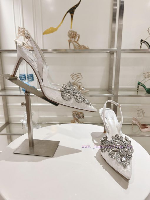 Top versionR ᴇɴᴇ C ᴀᴏᴠɪʟᴀ | 2024s 𝐒 Heavy Industry RC Crystal Gemstone Lace Wedding Shoes Sezfm7pna4 - Image 6