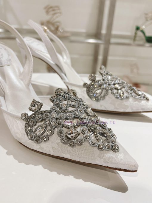 Top versionR ᴇɴᴇ C ᴀᴏᴠɪʟᴀ | 2024s 𝐒 Heavy Industry RC Crystal Gemstone Lace Wedding Shoes Sezfm7pna4 - Image 10