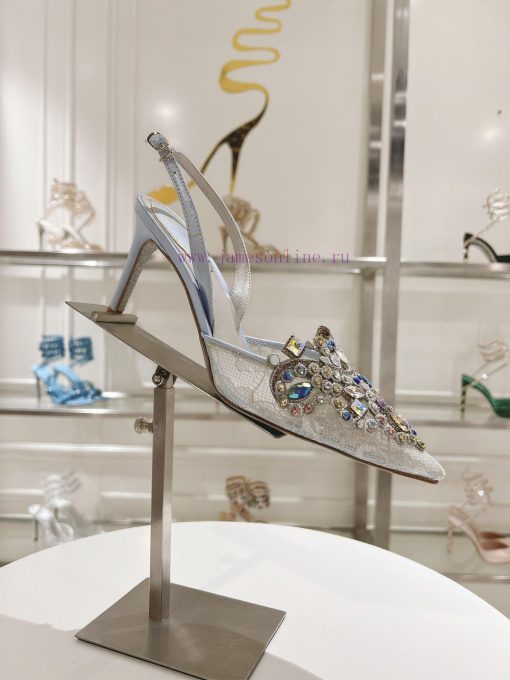 Top versionR ᴇɴᴇ C ᴀᴏᴠɪʟᴀ | 2024s 𝐒 Heavy Industry RC Crystal Gemstone Lace Wedding Shoes Seaa4zegh5 - Image 3