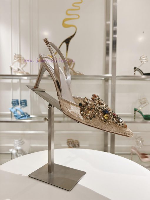 Top versionR ᴇɴᴇ C ᴀᴏᴠɪʟᴀ | 2024s 𝐒 Heavy Industry RC Crystal Gemstone Lace Wedding Shoes Se2p2xwx73 - Image 3