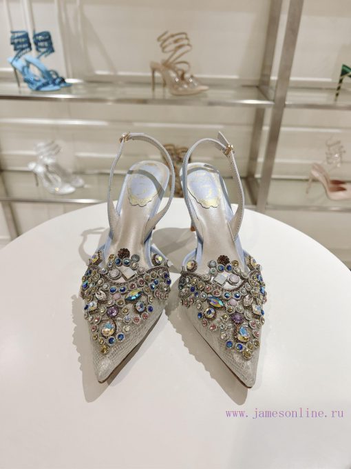 Top versionR ᴇɴᴇ C ᴀᴏᴠɪʟᴀ | 2024s 𝐒 Heavy Industry RC Crystal Gemstone Lace Wedding Shoes Seaa4zegh5 - Image 7