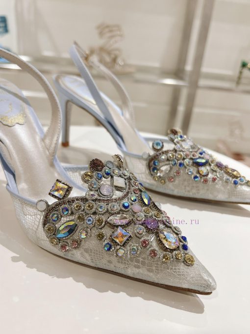 Top versionR ᴇɴᴇ C ᴀᴏᴠɪʟᴀ | 2024s 𝐒 Heavy Industry RC Crystal Gemstone Lace Wedding Shoes Seaa4zegh5 - Image 10