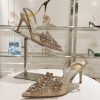 Top versionR ᴇɴᴇ C ᴀᴏᴠɪʟᴀ | 2024s 𝐒 Heavy Industry RC Crystal Gemstone Lace Wedding Shoes Se085lks3p