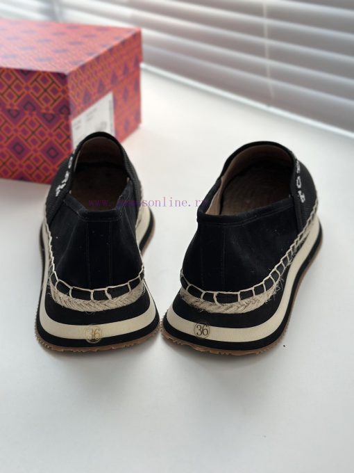 Black Flyknit Splicing SheepTBTORY BURCH T MONOGRAM Fisherman's Shoes Women's Shoes 82839 Fawkjflaal - Image 6