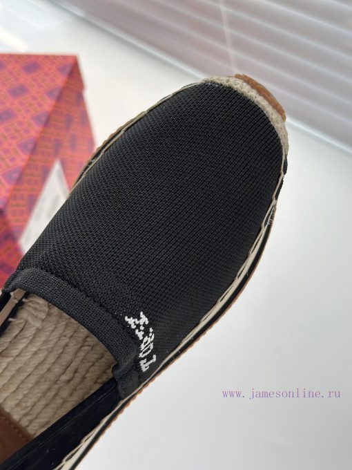 Black Flyknit Splicing SheepTBTORY BURCH T MONOGRAM Fisherman's Shoes Women's Shoes 82839 Fawkjflaal - Image 8