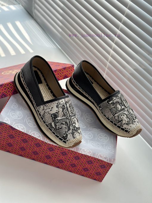 Snake patterned cowhide and sheepskinTBTORY BURCH T MONOGRAM Fisherman's Shoes Women's Shoesscmldnru - Image 5