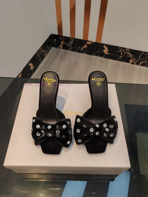 Out, 𝘽𝙖𝙡 * 𝙖𝙞𝙣 Balman 2024 Spring/Summer Fashion Show Original Korean Velvet Diamond High Hecgyw2y8z