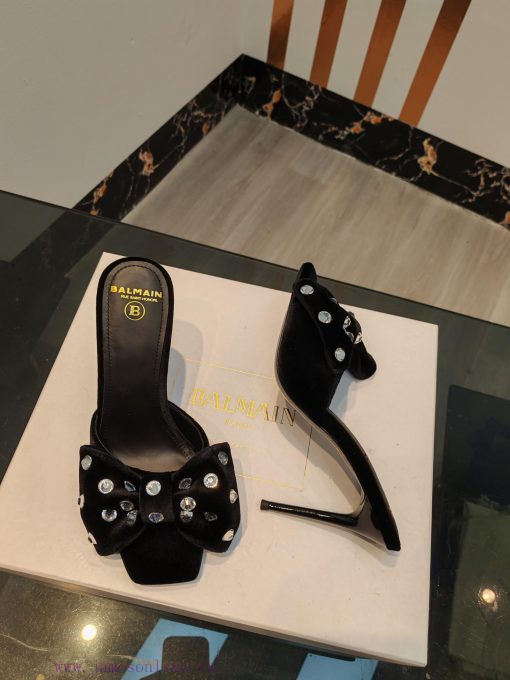 Out, 𝘽𝙖𝙡 * 𝙖𝙞𝙣 Balman 2024 Spring/Summer Fashion Show Original Korean Velvet Diamond High Hecgyw2y8z - Image 9