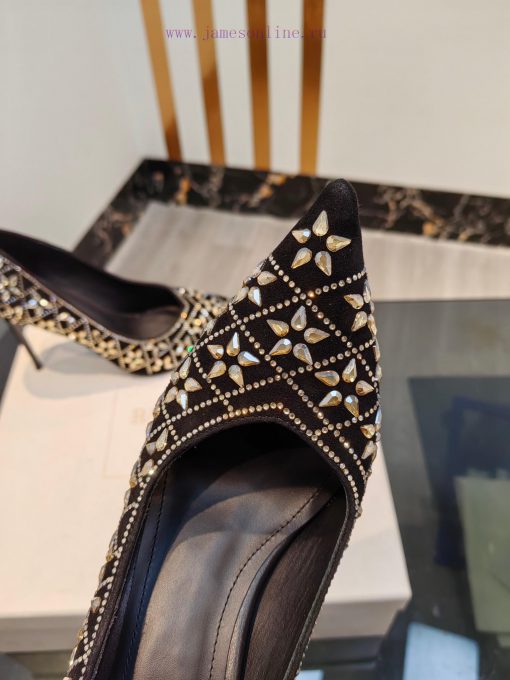 Out, 𝘽𝙖𝙡 * 𝙖𝙞𝙣 Balmain 2024 Spring/Summer Fashion Show Original Water Diamond High Heels Sin5qcuabuo - Image 5