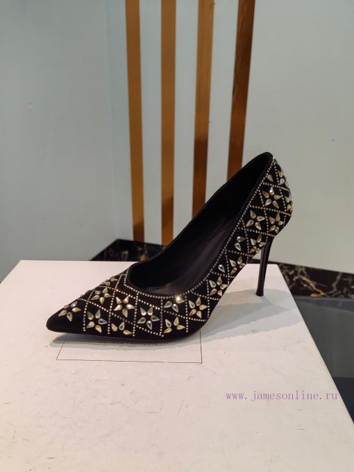 Out, 𝘽𝙖𝙡 * 𝙖𝙞𝙣 Balmain 2024 Spring/Summer Fashion Show Original Water Diamond High Heels Sin5qcuabuo - Image 10