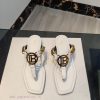 Out, Balmain 2024 Spring/Summer Fashion Show Original Metal Buckle Chain Flat SlippersBrand opb4jiye