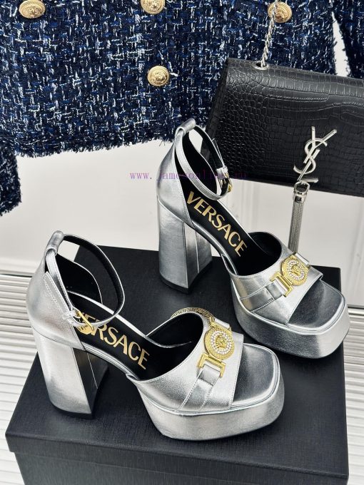 Versace | Versace 24S Spring/Summer New ProductHentian High Heels Waterproof Platform High Hiho80lq5 - Image 4