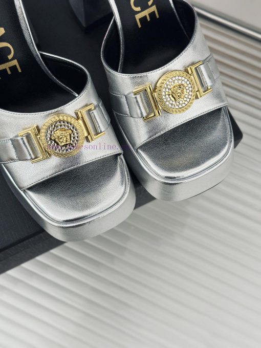 Versace | Versace 24S Spring/Summer New ProductHentian High Heels Waterproof Platform High Hiho80lq5 - Image 8