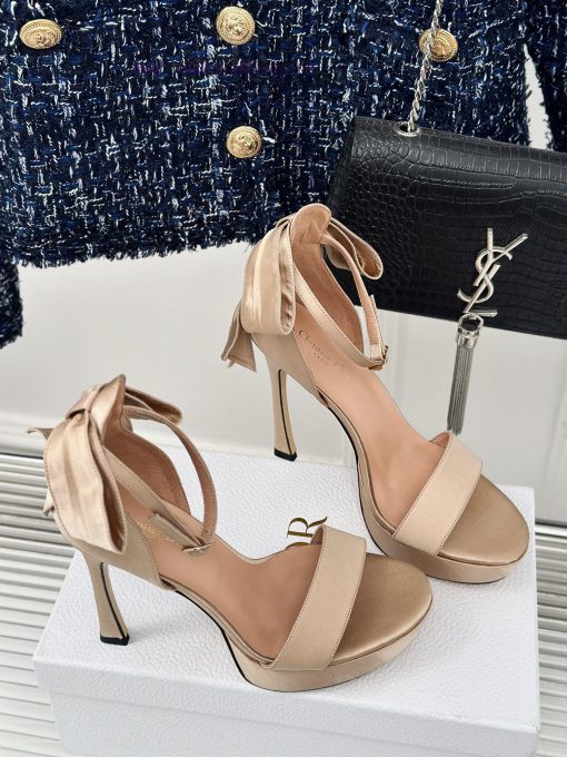 Dior/Dior 24S Spring/Summer New Product BowWaterproof platform with high-heeled sandalsThe fde8ddaih - Image 4