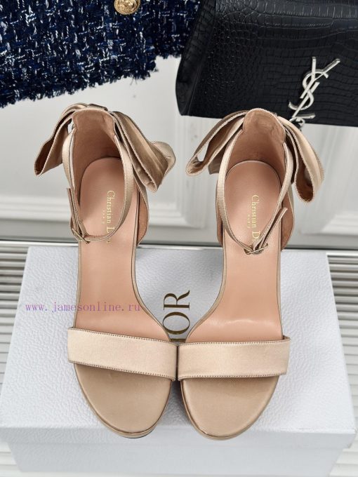 Dior/Dior 24S Spring/Summer New Product BowWaterproof platform with high-heeled sandalsThe fde8ddaih - Image 5