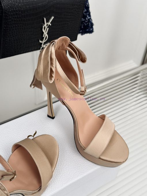 Dior/Dior 24S Spring/Summer New Product BowWaterproof platform with high-heeled sandalsThe fde8ddaih - Image 6