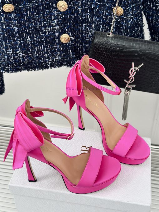 Dior/Dior 24S Spring/Summer New Product BowWaterproof platform with high-heeled sandalsThe fj0sgmsm1 - Image 4