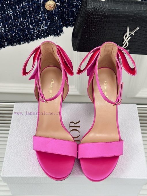 Dior/Dior 24S Spring/Summer New Product BowWaterproof platform with high-heeled sandalsThe fj0sgmsm1 - Image 5