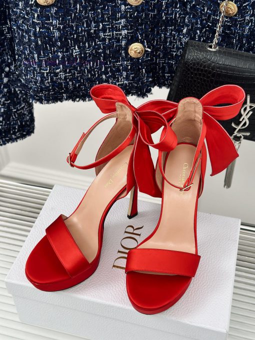 Dior/Dior 24S Spring/Summer New Product BowWaterproof platform with high-heeled sandalsThe f8jed73zd - Image 3