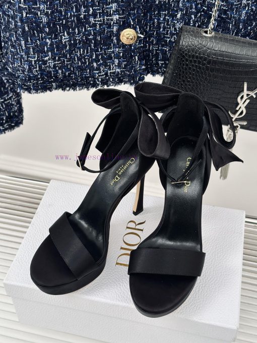 Dior/Dior 24S Spring/Summer New Product BowWaterproof platform with high-heeled sandalsThe ft434uy3j - Image 3