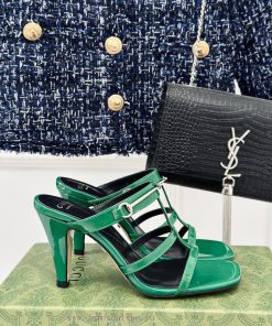 Gucci24S Spring/Summer New Product: Horseneck BuckleHigh-heeled slippersThe fabric is made o0j7vqbkk