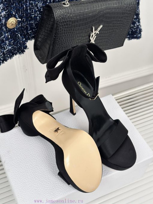 Dior/Dior 24S Spring/Summer New Product BowWaterproof platform with high-heeled sandalsThe ft434uy3j - Image 10