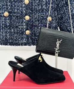 Valentin | Valentino 24S New ProductV-buckle square toe high-heeled slippers ️A socialite wir6mtv7av