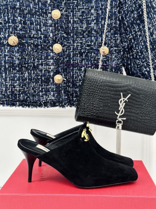 Valentin | Valentino 24S New ProductV-buckle square toe high-heeled slippers ️A socialite wir6mtv7av