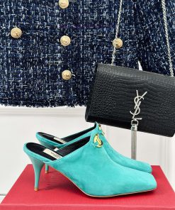 Valentin | Valentino 24S New ProductV-buckle square toe high-heeled slippers ️A socialite wixnfdxfaw