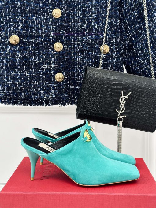 Valentin | Valentino 24S New ProductV-buckle square toe high-heeled slippers ️A socialite wixnfdxfaw