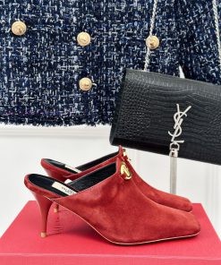 Valentin | Valentino 24S New ProductV-buckle square toe high-heeled slippers ️A socialite wijqvc37vl