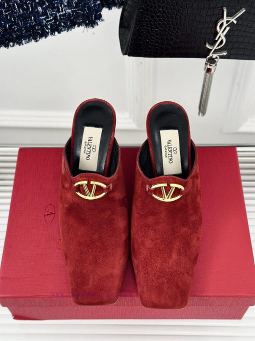 Valentin | Valentino 24S New ProductV-buckle square toe high-heeled slippers ️A socialite wijqvc37vl - Image 5