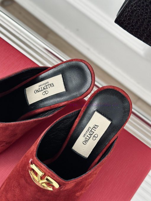 Valentin | Valentino 24S New ProductV-buckle square toe high-heeled slippers ️A socialite wijqvc37vl - Image 8