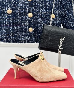 Valentin | Valentino 24S New ProductV-buckle square toe high-heeled slippers ️A socialite wi56mzalnj