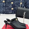 Valentin | Valentino 24S New ProductV-buckle square toe high-heeled slippers ️A socialite wi72rrm87r