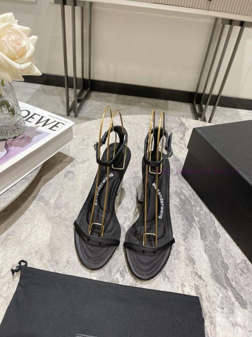 Alexander Wang King's 24 Spring/Summer New Product King Lolita High Heels Open One Strap/Fis825fosh9 - Image 2