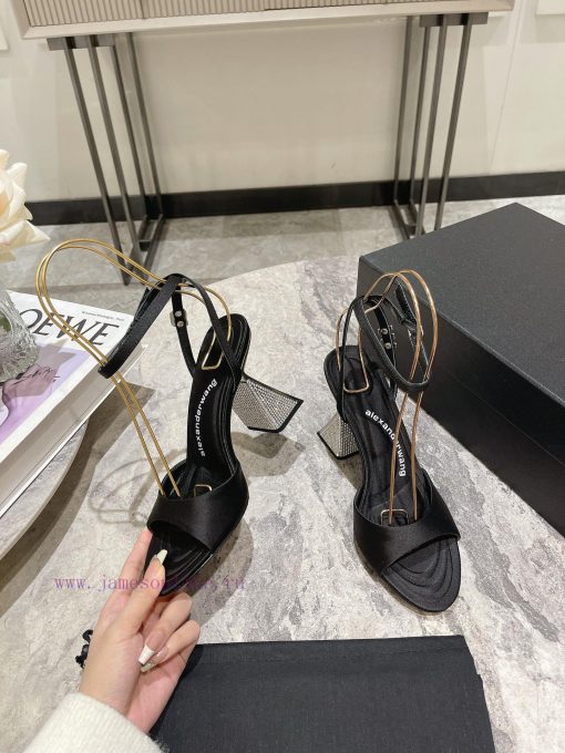 Alexander Wang King's 24 Spring/Summer New Product King Lolita High Heels Open One Strap/Fiswjtcpd5j - Image 3