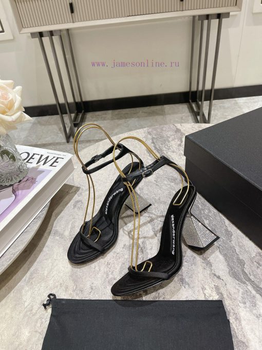 Alexander Wang King's 24 Spring/Summer New Product King Lolita High Heels Open One Strap/Fis825fosh9 - Image 4