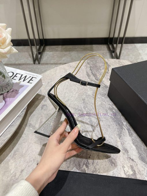 Alexander Wang King's 24 Spring/Summer New Product King Lolita High Heels Open One Strap/Fis825fosh9 - Image 7