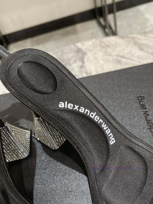 Alexander Wang King's 24 Spring/Summer New Product King Lolita High Heels Open One Strap/Fis825fosh9 - Image 9